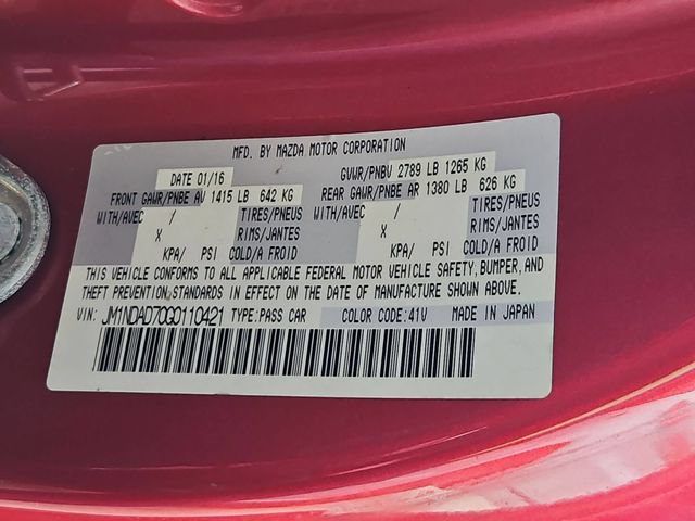 Used 2016 MAZDA MX-5 Miata Grand Touring RWD image 32