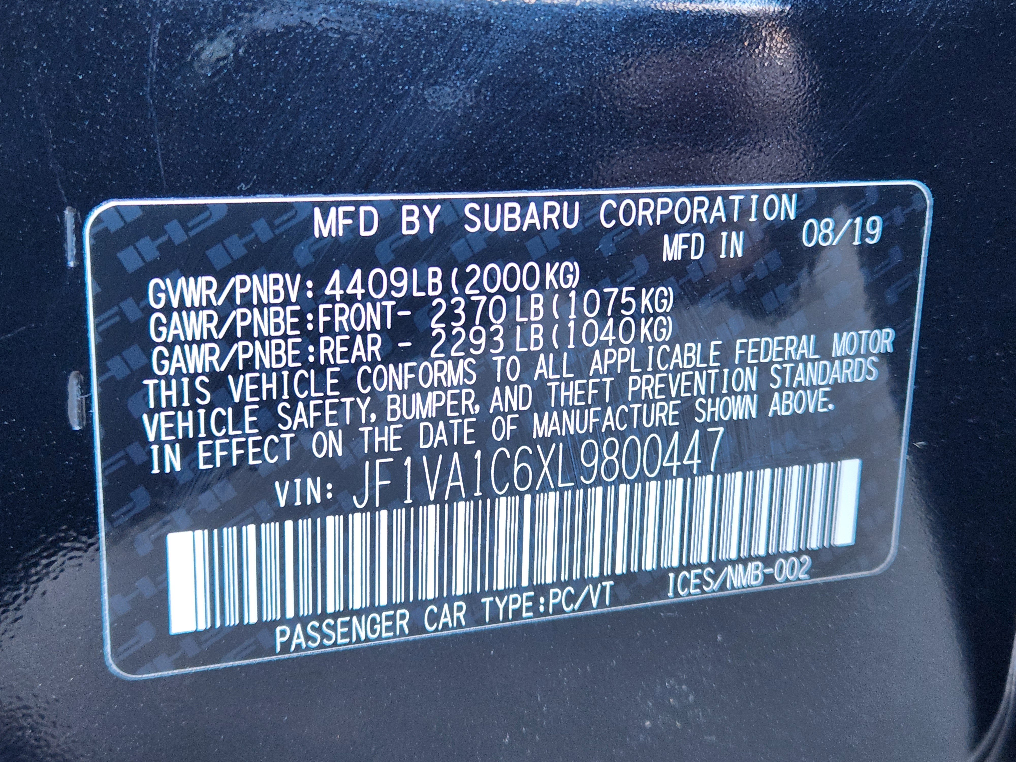 Used 2020 Subaru WRX Premium image 30