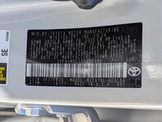 Certified 2025 Toyota Corolla LE FWD image 23