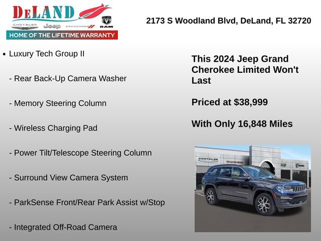 Used 2024 Jeep Grand Cherokee Limited w/ Luxury Tech Group II AWD/4WD image 13