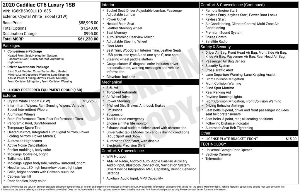 Used 2020 Cadillac CT6 Luxury image 19