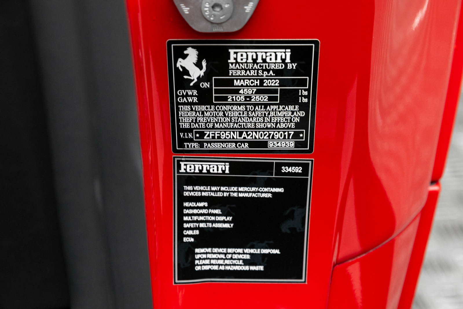 Certified 2022 Ferrari SF90 Stradale image 18