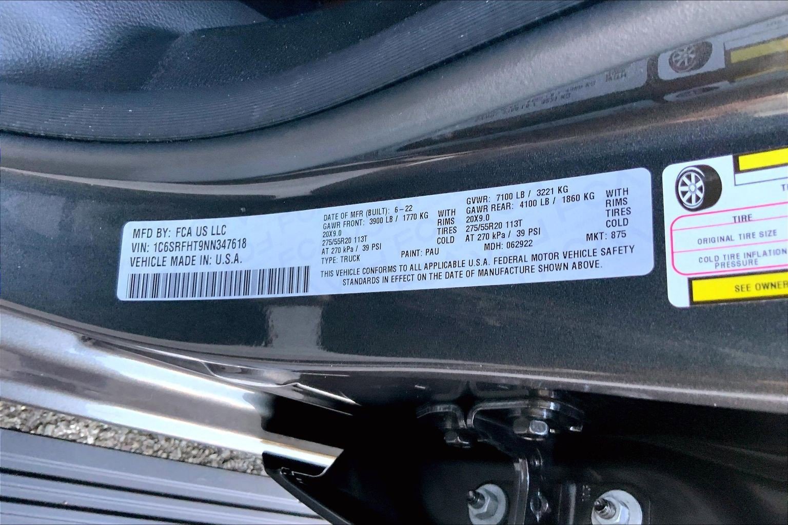 Used 2022 RAM 1500 Limited w/ Body Color Bumper Group image 27