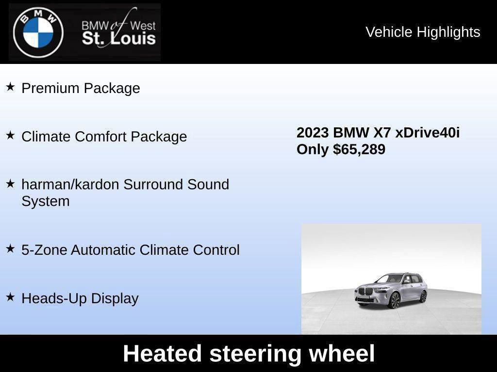 Used 2023 BMW X7 xDrive40i w/ Premium Package image 66