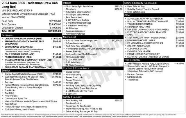 Used 2024 RAM 3500 Tradesman w/ Chrome Appearance Group AWD/4WD image 2