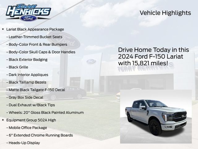 Used 2024 Ford F150 Lariat w/ Equipment Group 502A High AWD/4WD image 4
