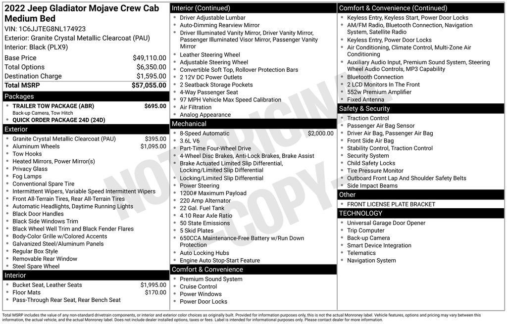 Used 2022 Jeep Gladiator Mojave w/ Trailer Tow Package image 6