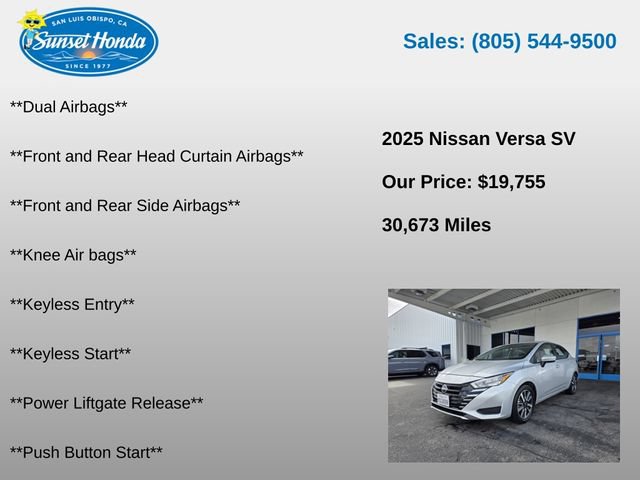 Used 2025 Nissan Versa SV FWD image 6
