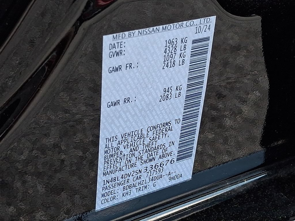 Certified 2025 Nissan Altima 2.5 SV FWD image 27