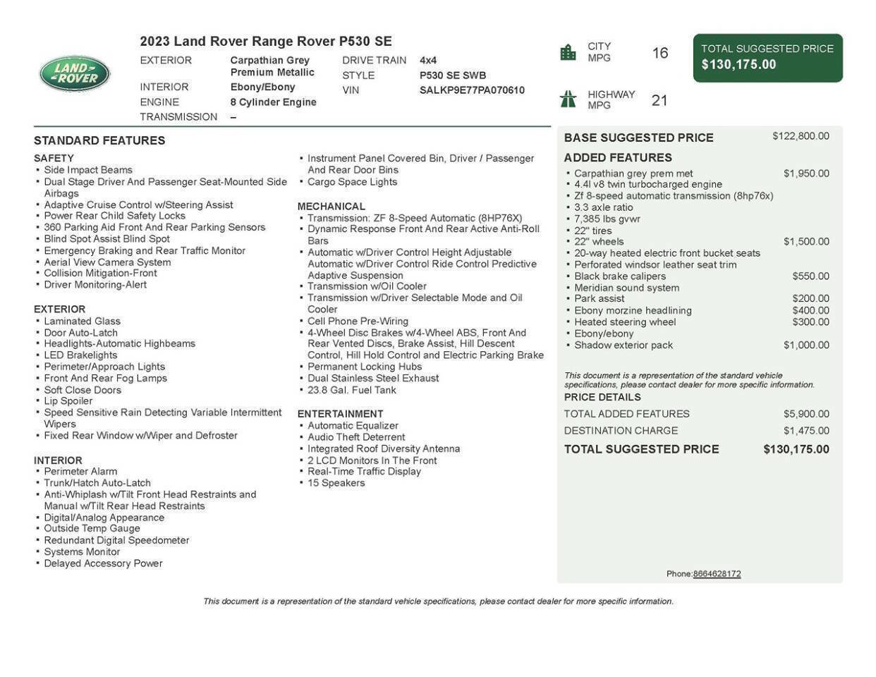 Used 2023 Land Rover Range Rover SE image 46