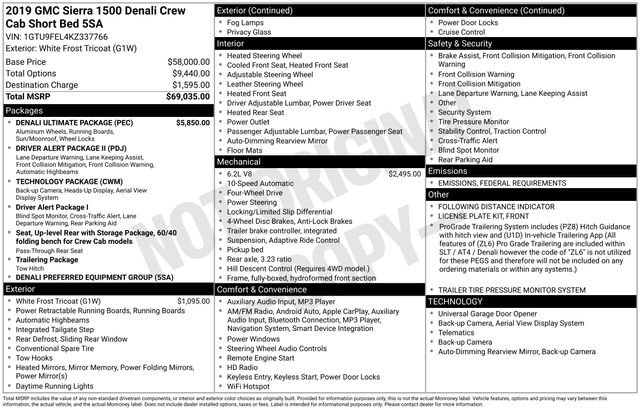 Used 2019 GMC Sierra 1500 Denali w/ Denali Ultimate Package image 31