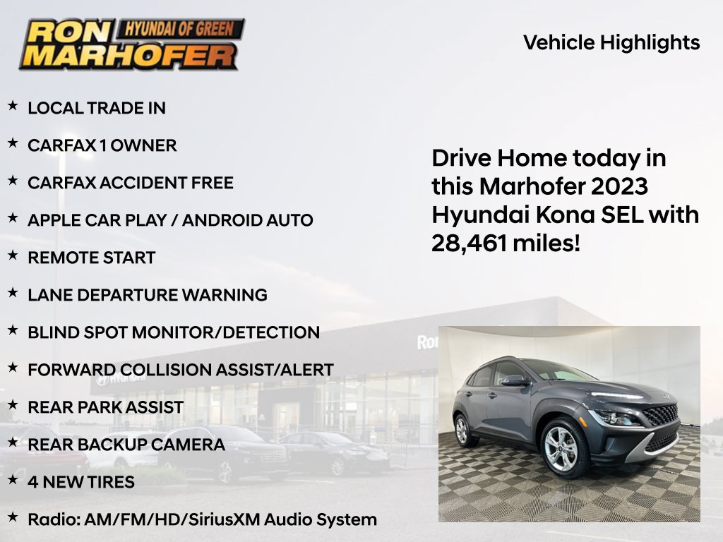 Certified 2023 Hyundai Kona SEL FWD image 16