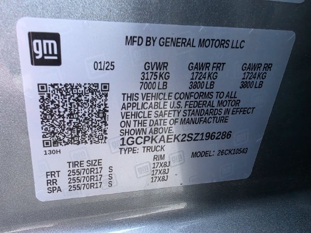 Used 2025 Chevrolet Silverado 1500 W/T AWD/4WD image 8