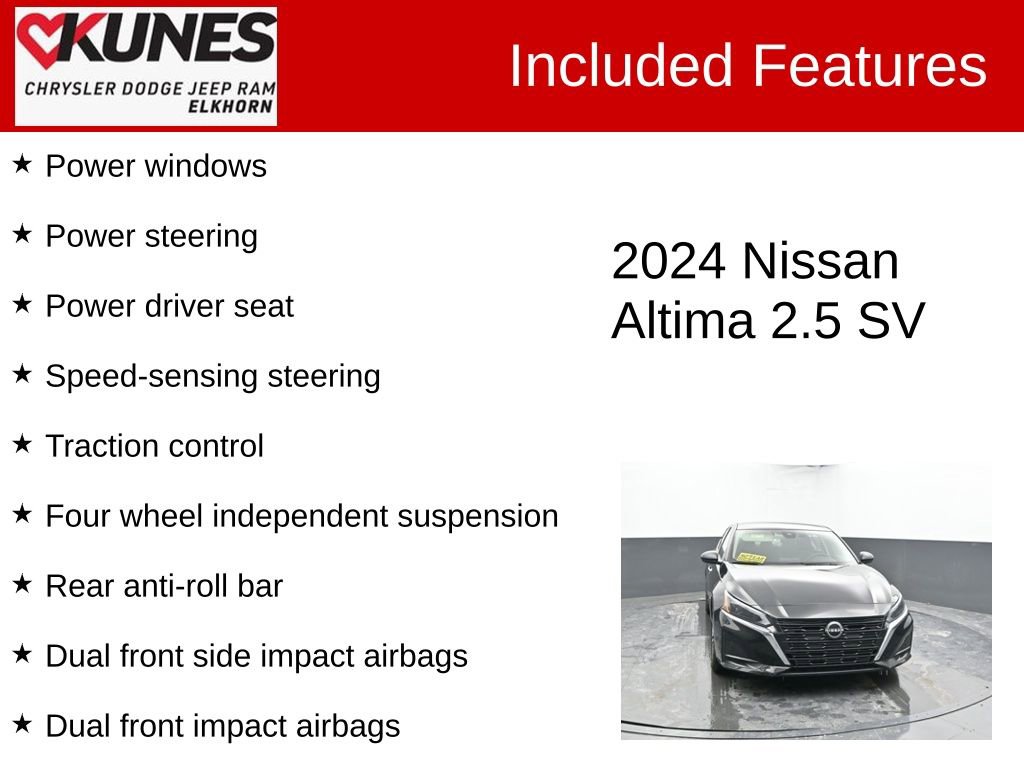 Used 2024 Nissan Altima 2.5 SV FWD image 3
