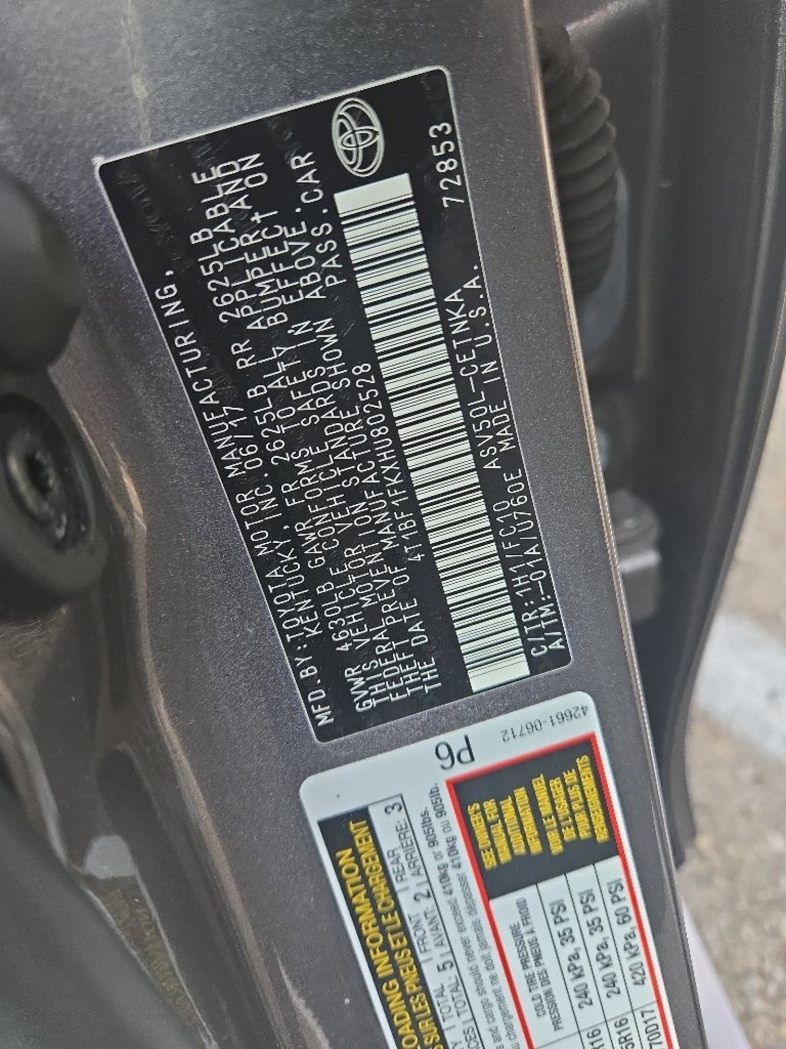 Used 2017 Toyota Camry LE FWD image 6