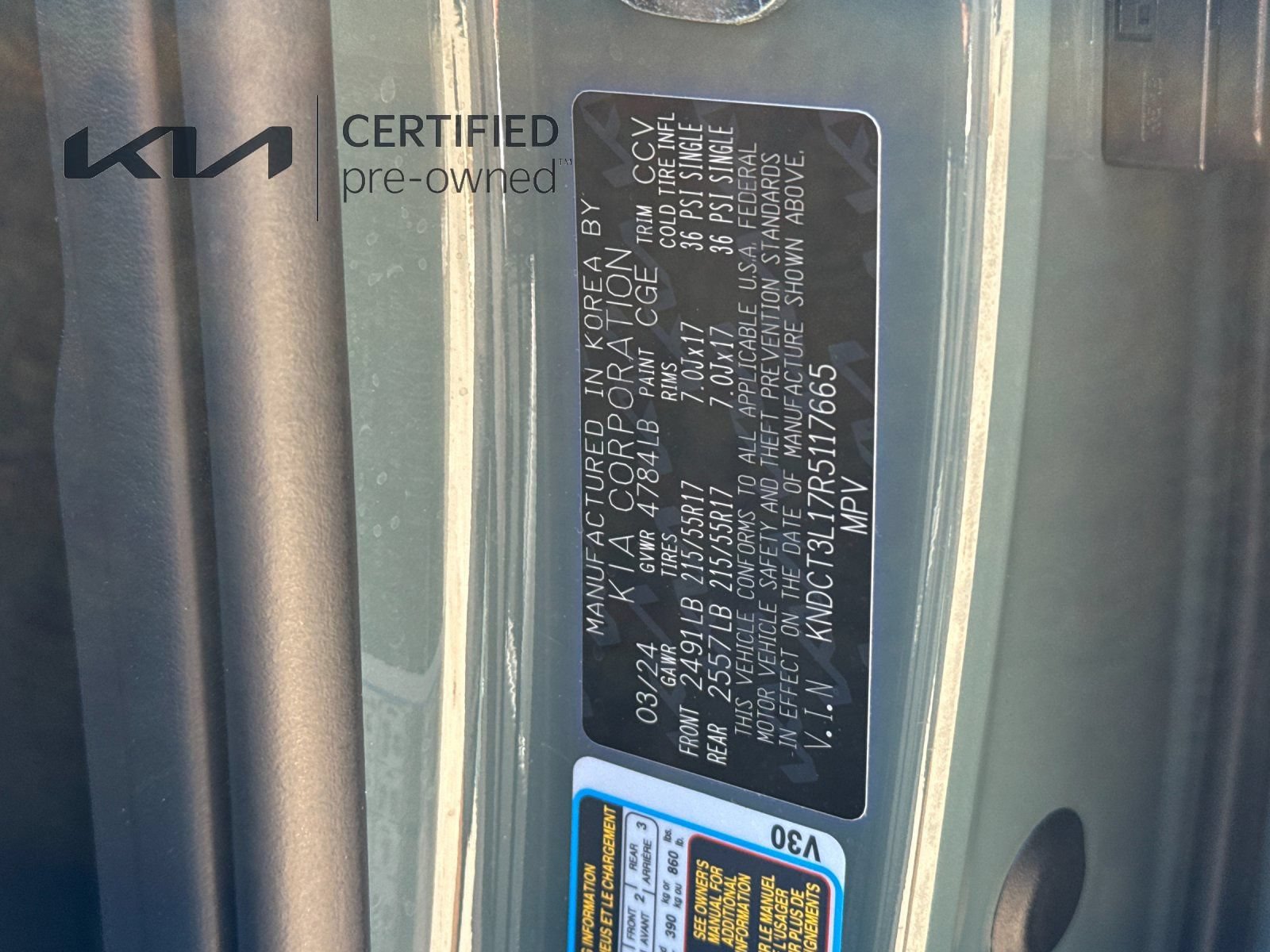 Certified 2024 Kia Niro Wave w/ Wave Preserve Package FWD image 29