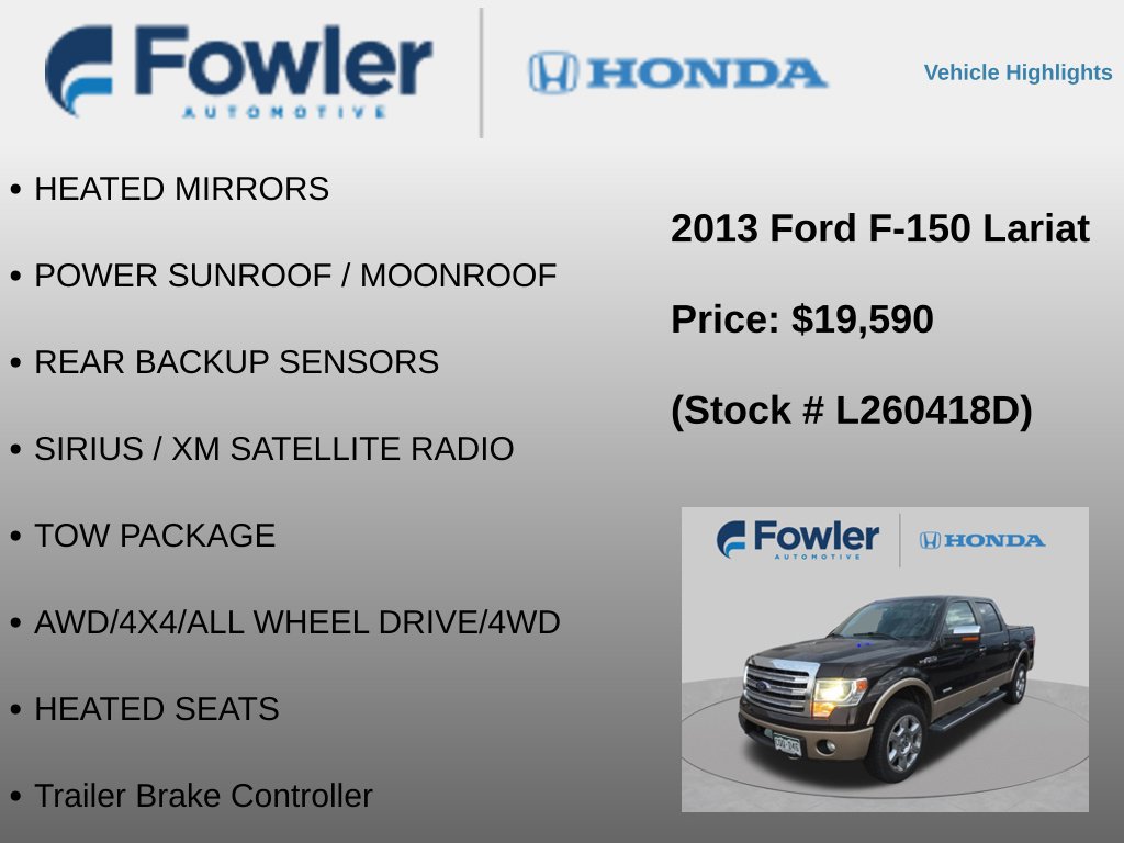 Used 2013 Ford F150 Lariat w/ Luxury Equipment Group AWD/4WD image 14