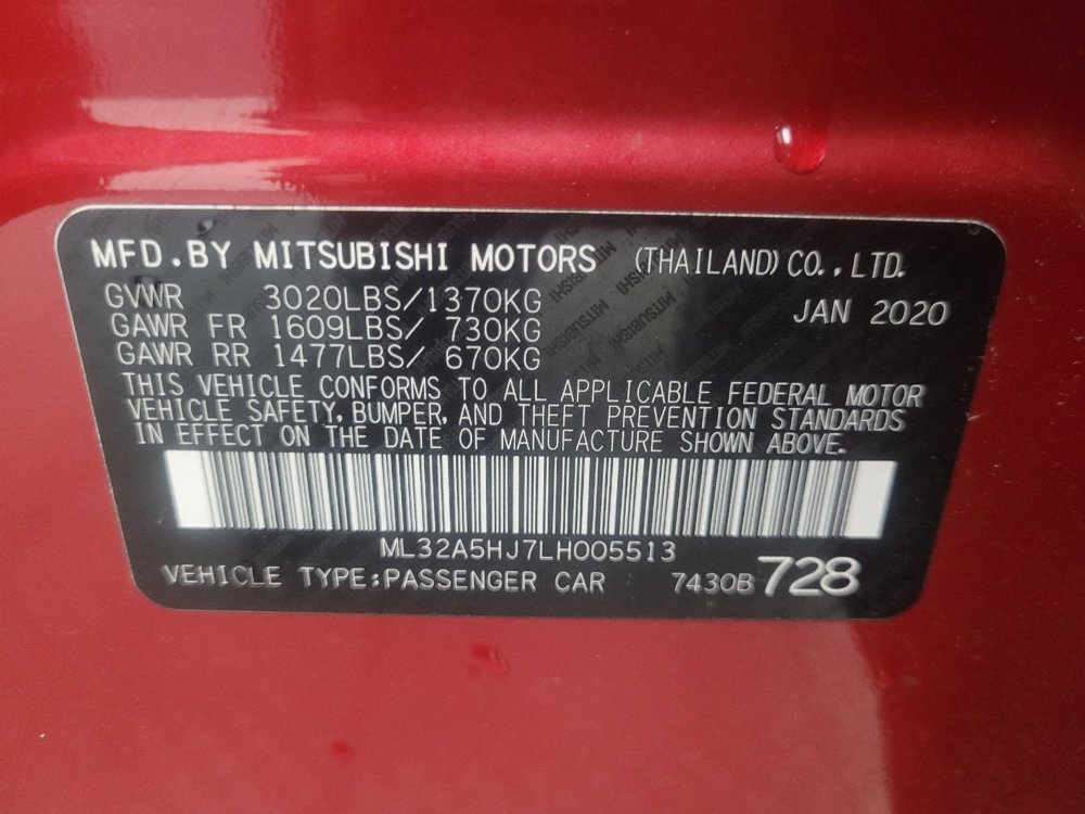 Used 2020 Mitsubishi Mirage LE FWD image 33