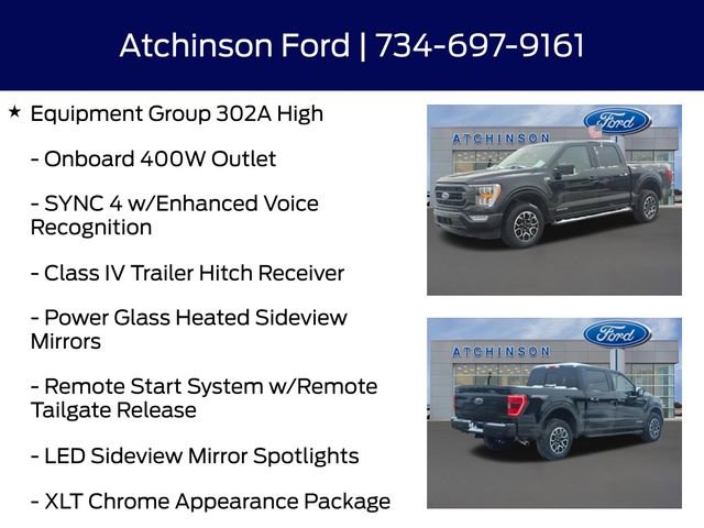 Certified 2022 Ford F150 XLT w/ Equipment Group 302A High image 13