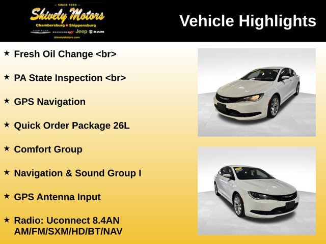 Used 2015 Chrysler 200 S w/ Navigation & Sound Group I AWD/4WD image 6