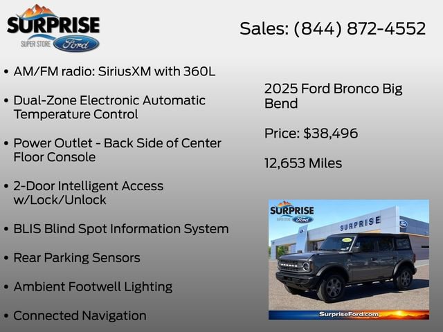 Certified 2025 Ford Bronco Big Bend AWD/4WD image 20