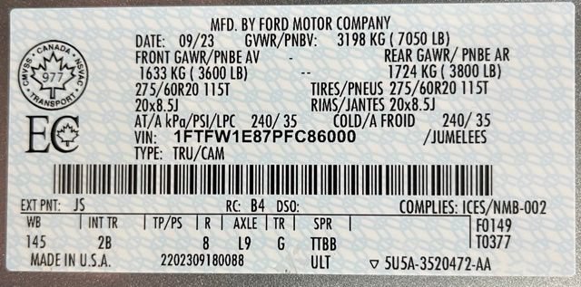 Used 2023 Ford F150 Lariat w/ Equipment Group 502A High AWD/4WD image 61