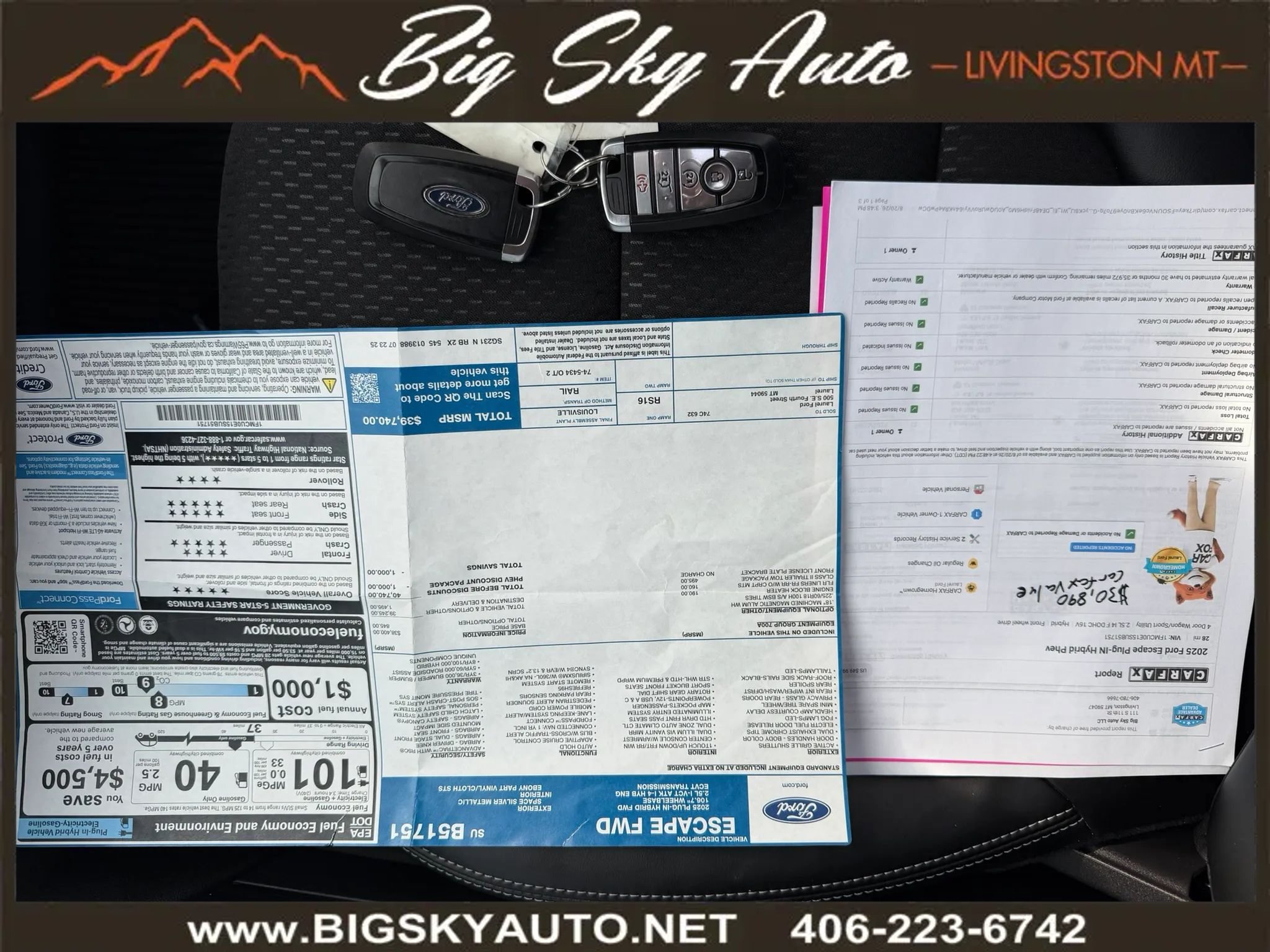 Used 2025 Ford Escape SE w/ Class II Trailer Tow Package FWD image 22