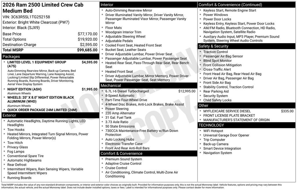 New 2026 RAM 2500 Limited image 4