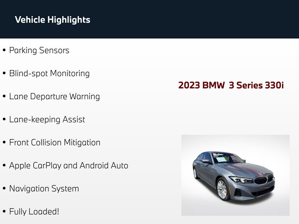 Used 2023 BMW 330i Sedan w/ Driving Assistance Package RWD image 62