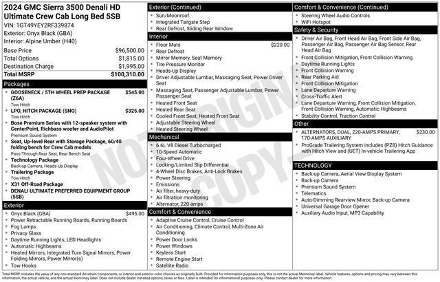 Used 2024 GMC Sierra 3500 Denali Ultimate AWD/4WD image 26