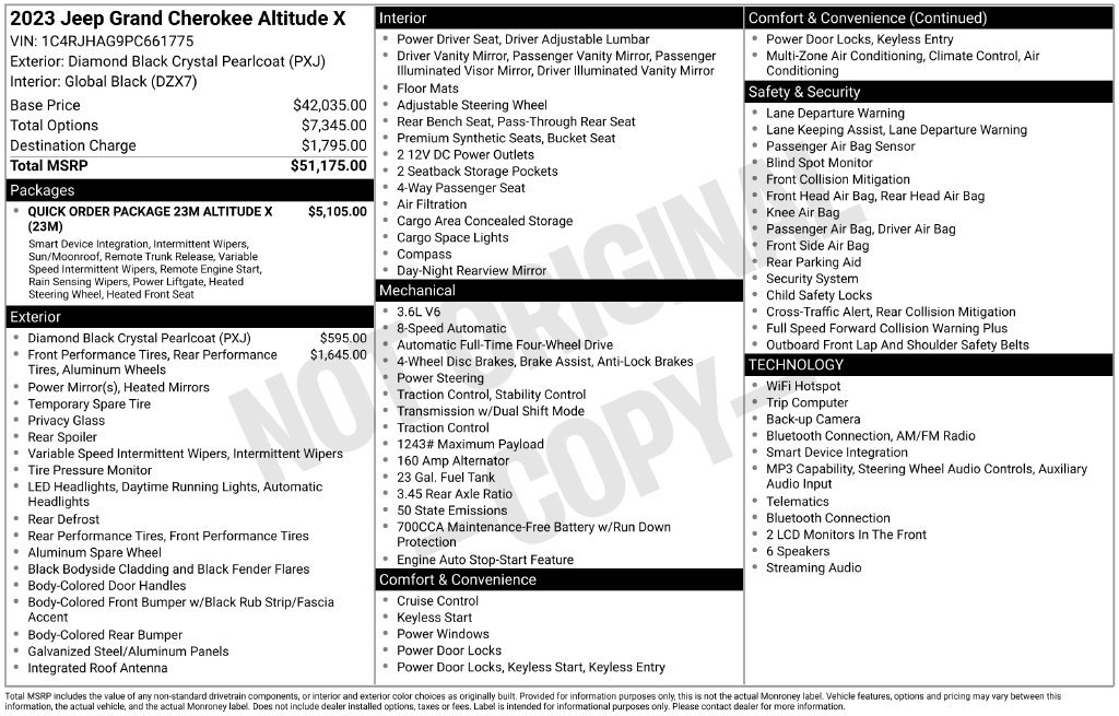 Used 2023 Jeep Grand Cherokee Altitude AWD/4WD image 41