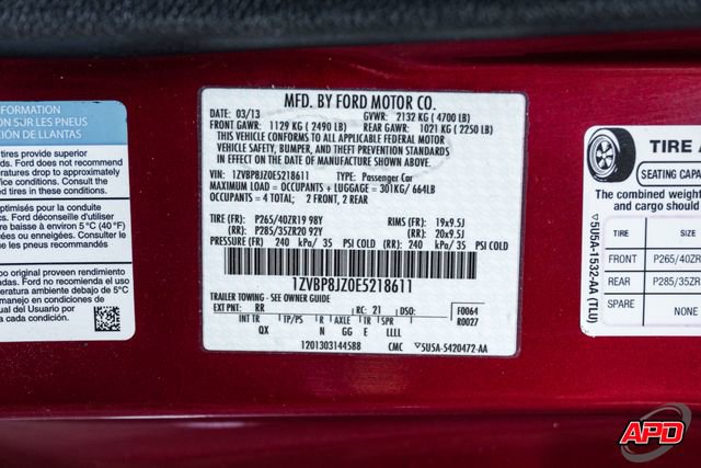 Used 2014 Ford Mustang Shelby GT500 w/ Equipment Group 821A image 75