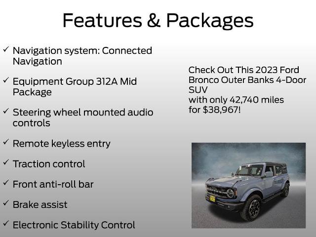 Certified 2023 Ford Bronco Outer Banks AWD/4WD image 4