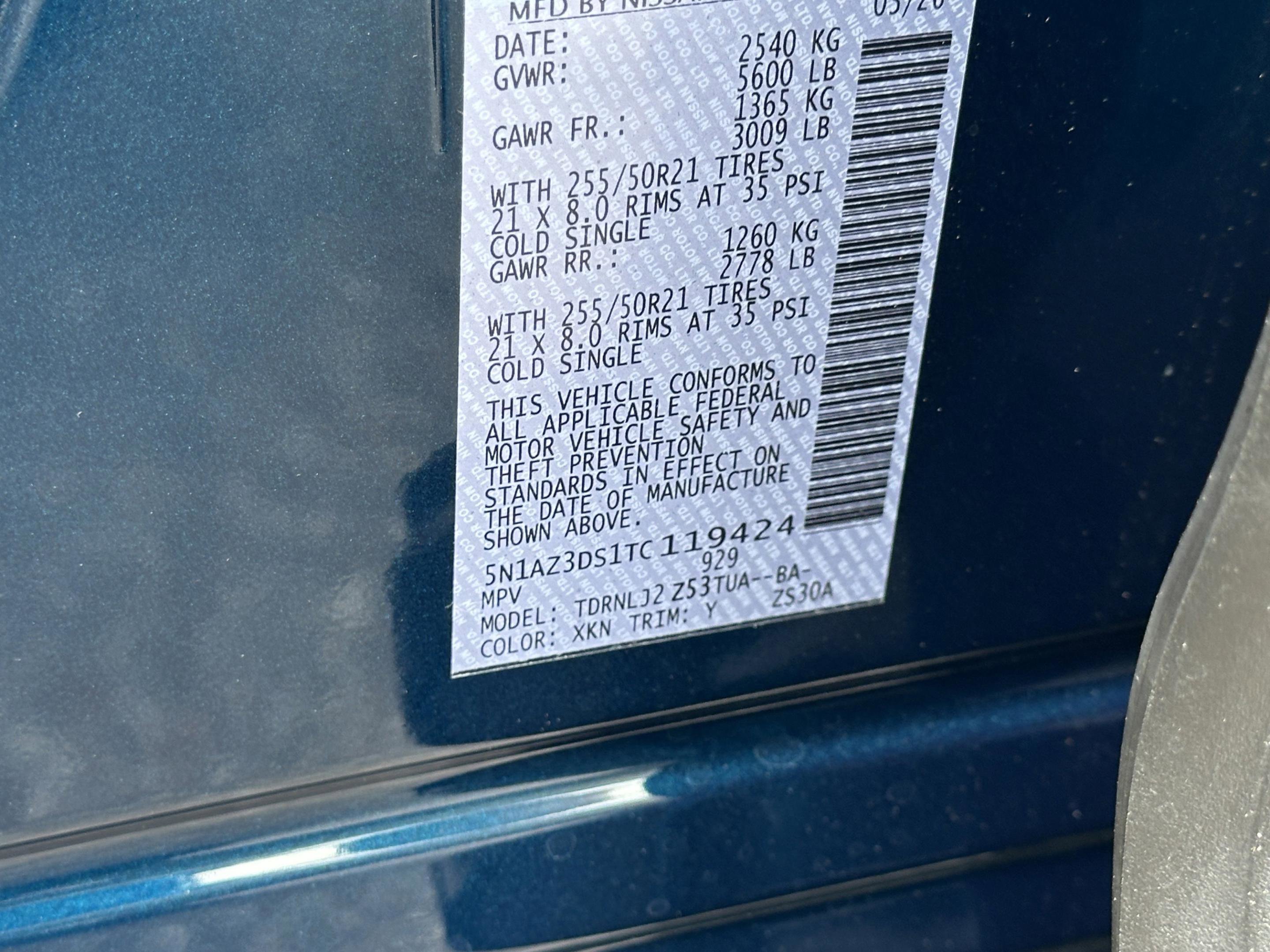 New 2026 Nissan Murano Platinum w/ Cargo Package image 35