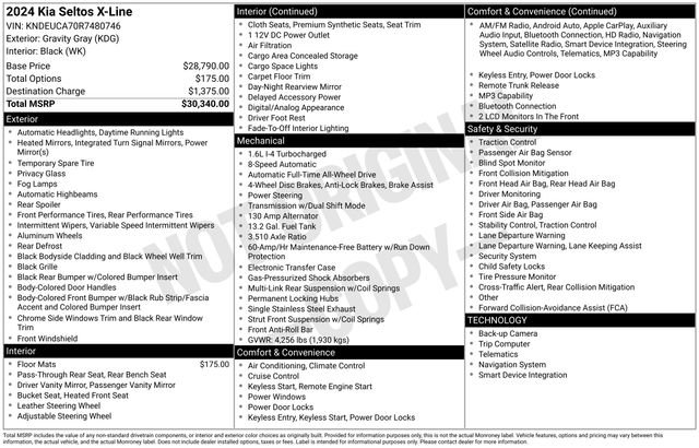 Certified 2024 Kia Seltos X-Line image 27