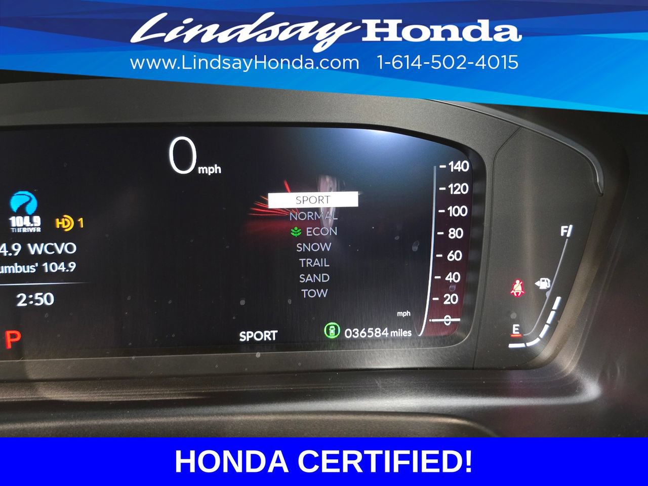 Certified 2025 Honda Pilot Black Edition image 15