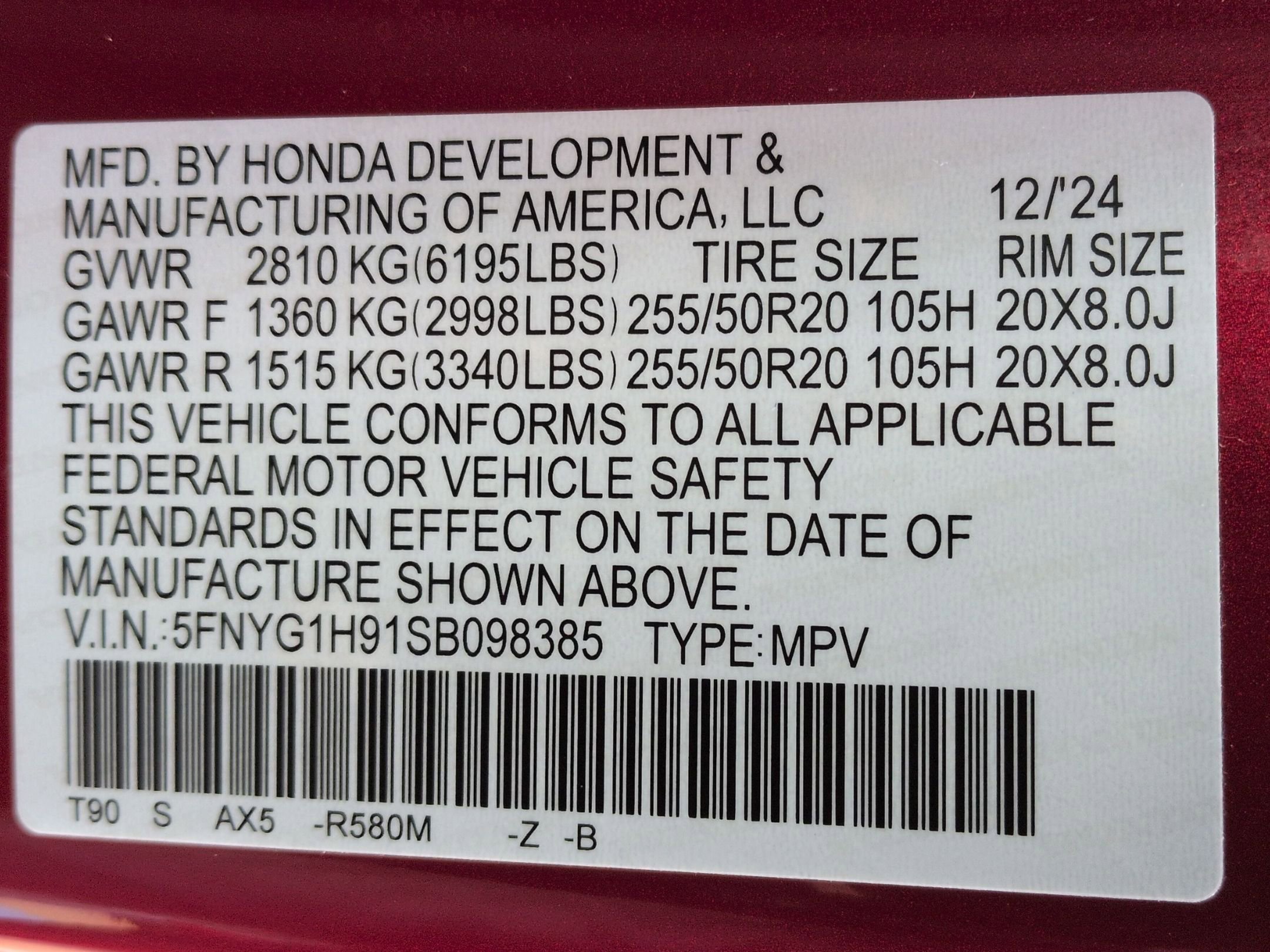 Certified 2025 Honda Pilot Black Edition image 35