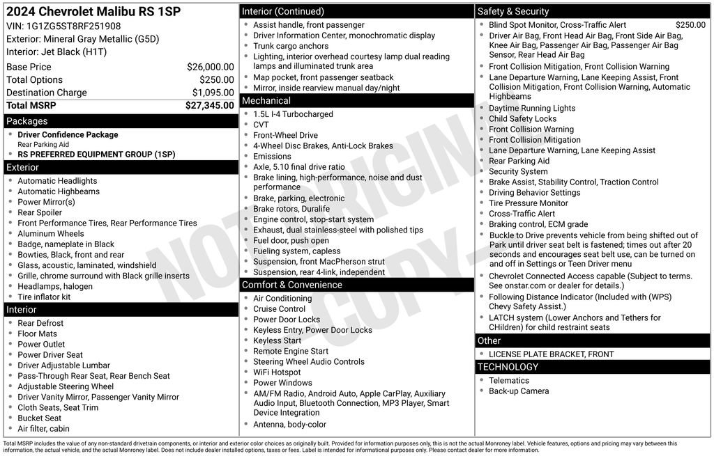 Used 2024 Chevrolet Malibu RS image 29