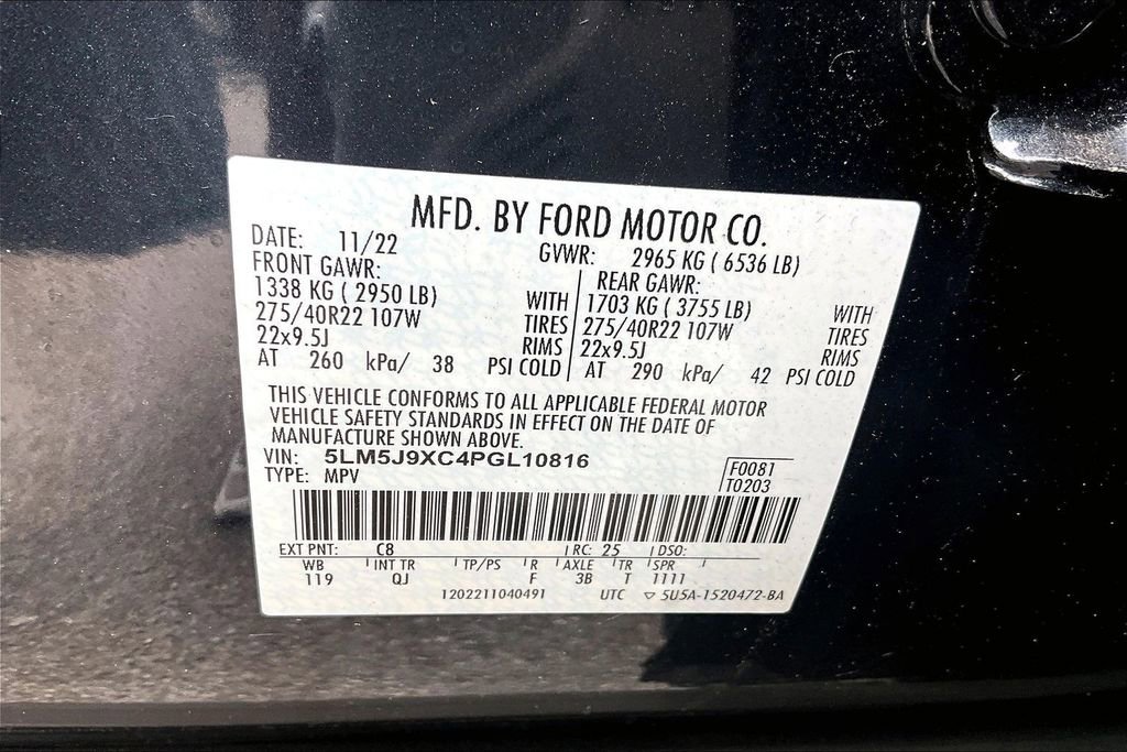Used 2023 Lincoln Aviator Black Label w/ Dynamic Handling Package image 44