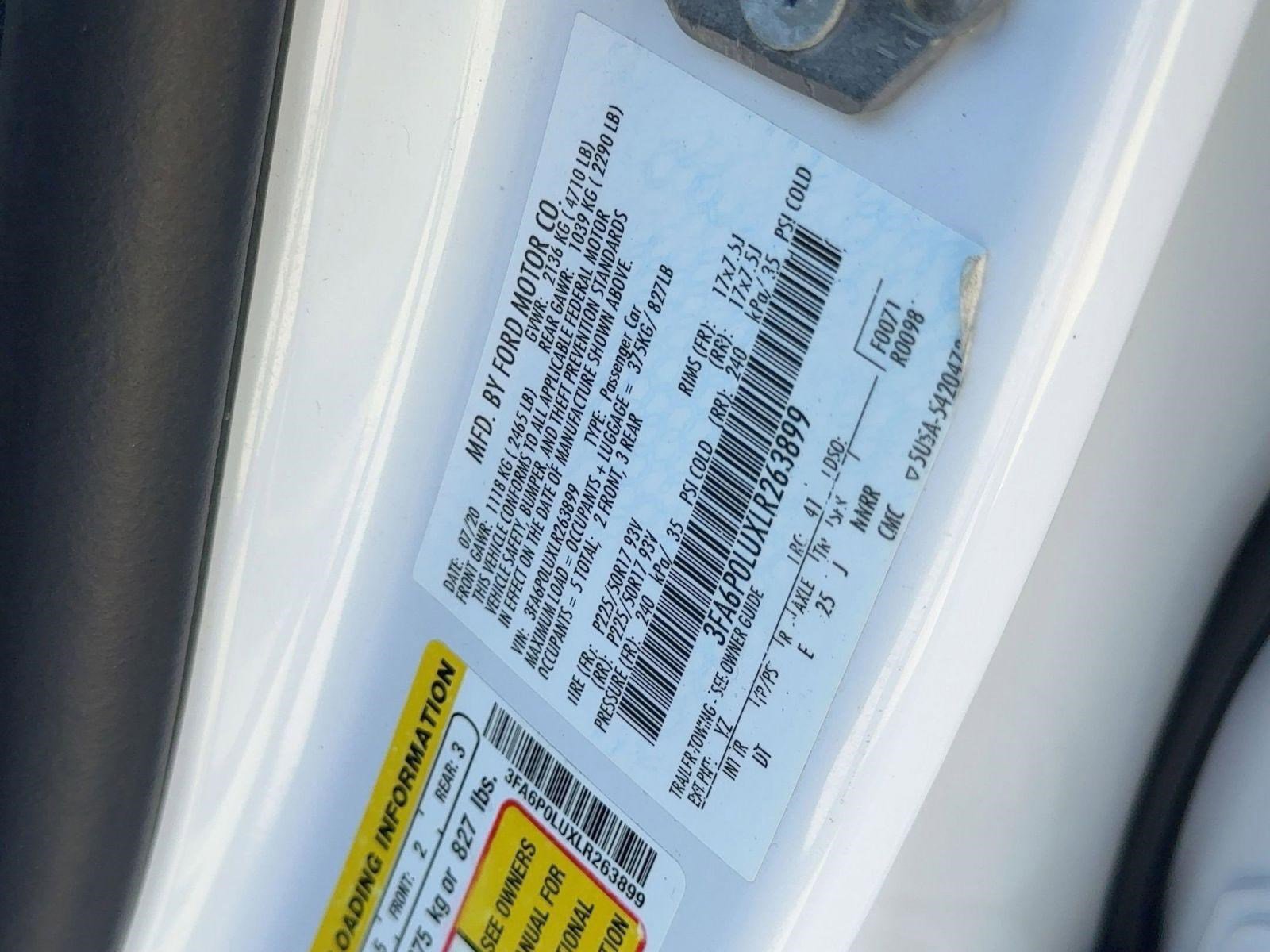 Used 2020 Ford Fusion SE image 22