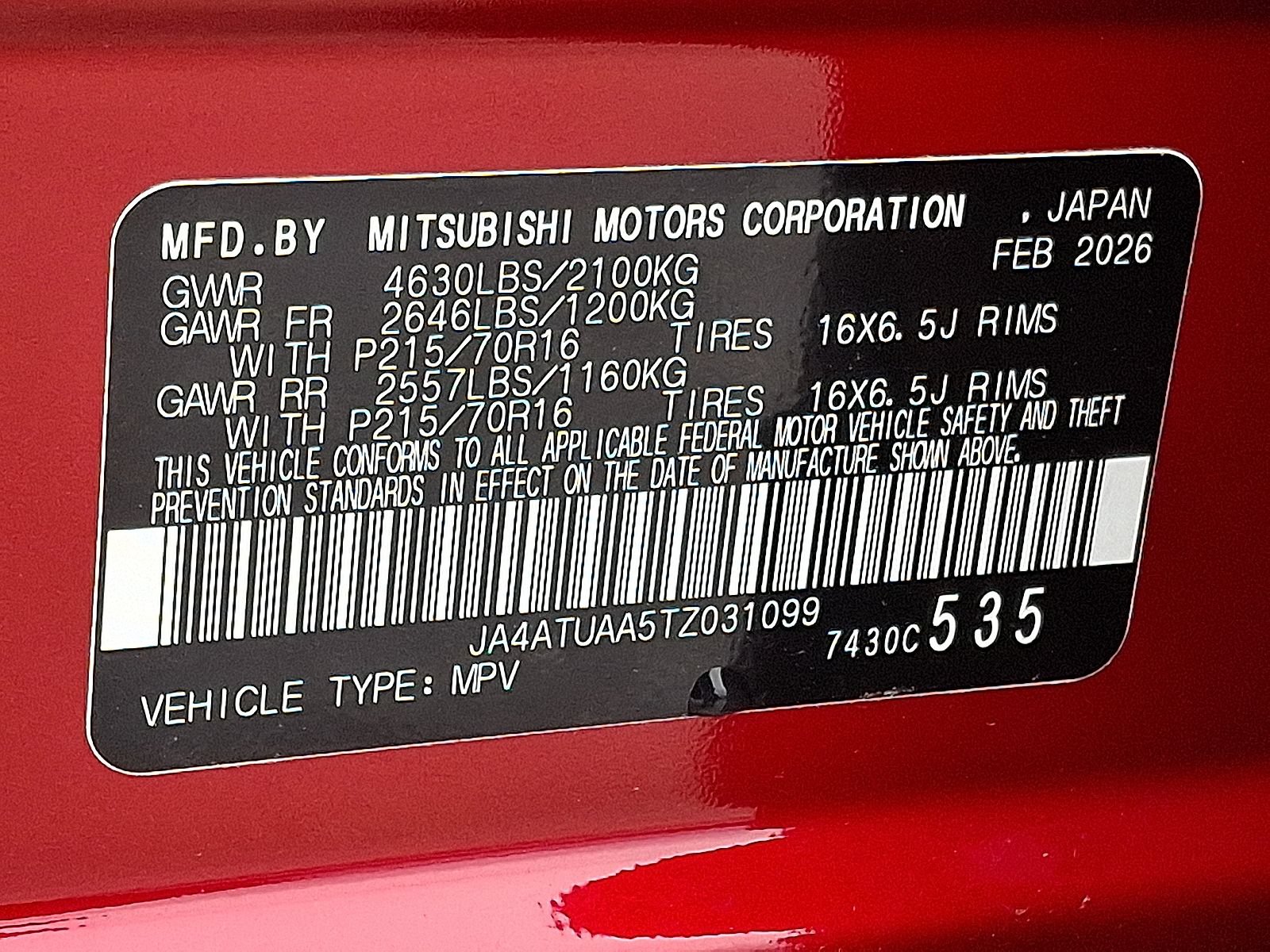 New 2026 Mitsubishi Eclipse Cross ES AWD/4WD image 21