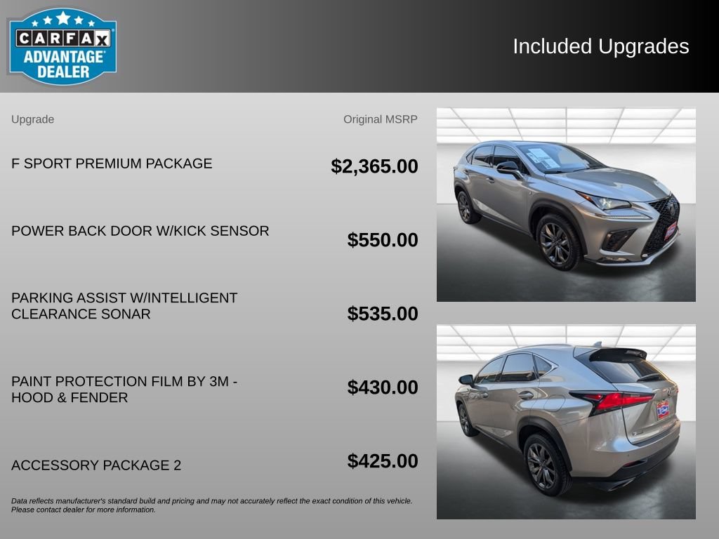 Used 2021 Lexus NX 300 F Sport w/ F Sport Premium Package FWD image 3
