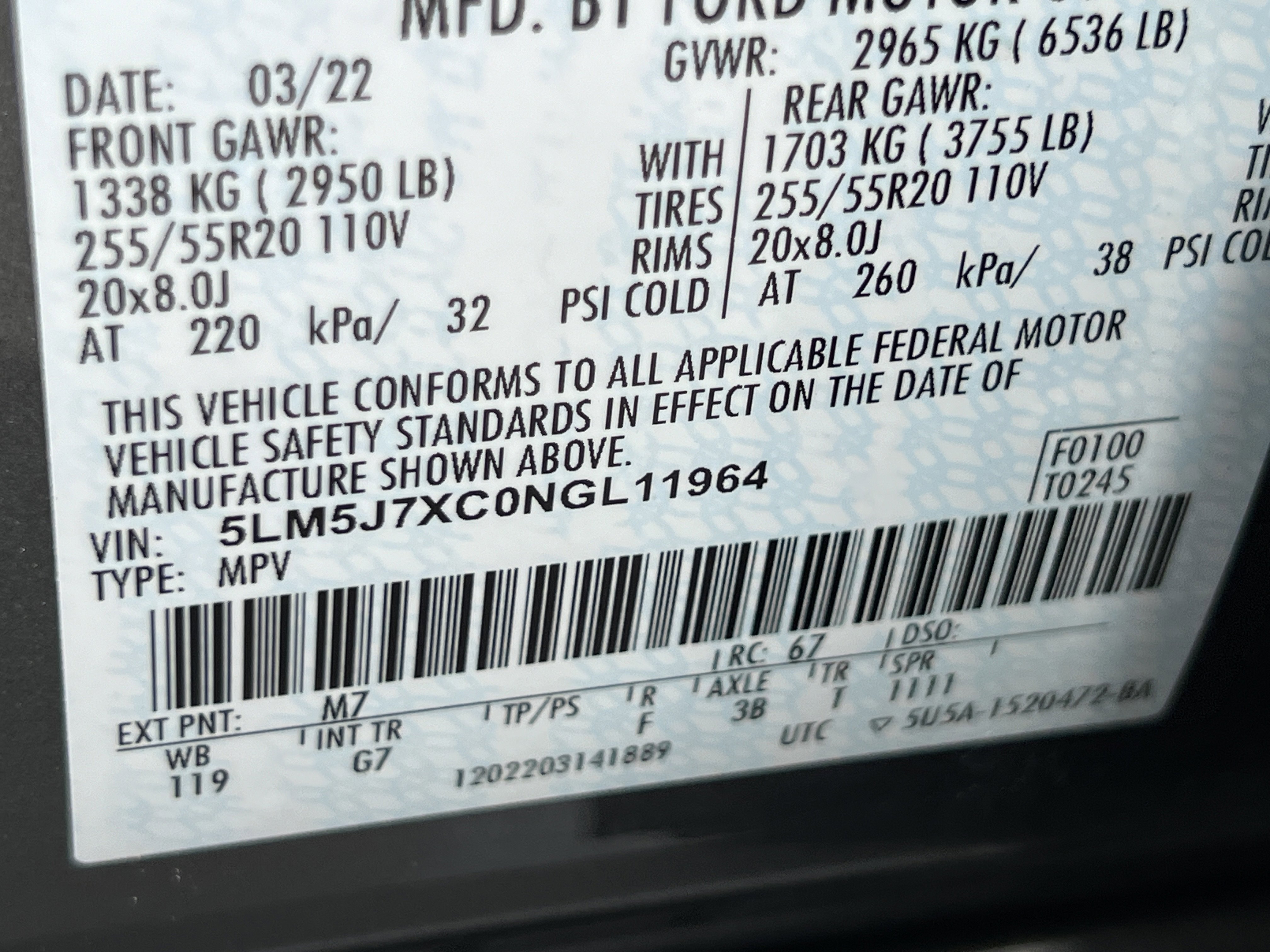 Used 2022 Lincoln Aviator Reserve w/ Equipment Group 201A image 31