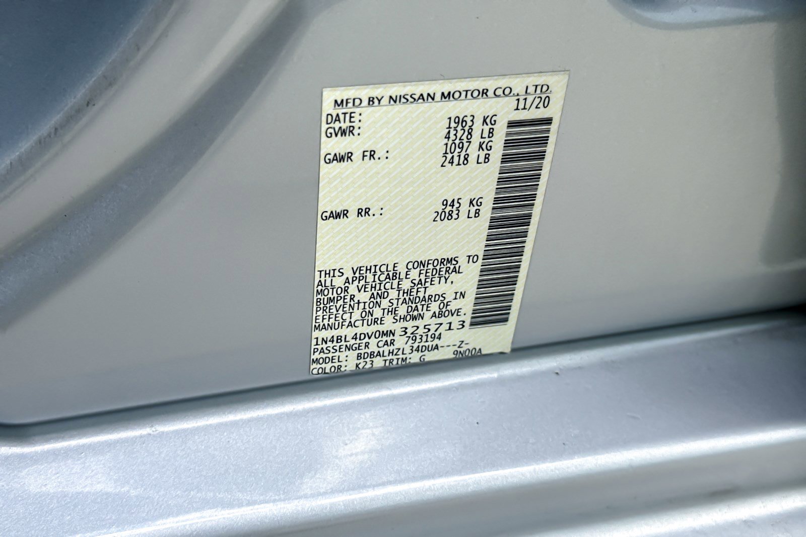 Used 2021 Nissan Altima 2.5 SV FWD image 21