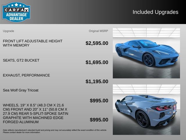 Used 2024 Chevrolet Corvette Stingray Preferred Conv w/ Stealth Interior Trim Package image 3