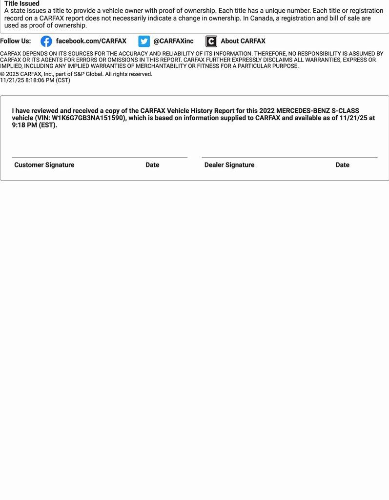 Used 2022 Mercedes-Benz S 580 4MATIC Sedan w/ AMG Line Package image 32