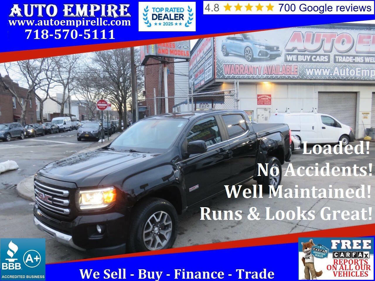 Used 2016 GMC Canyon SLE w/ All Terrain Package AWD/4WD image 1