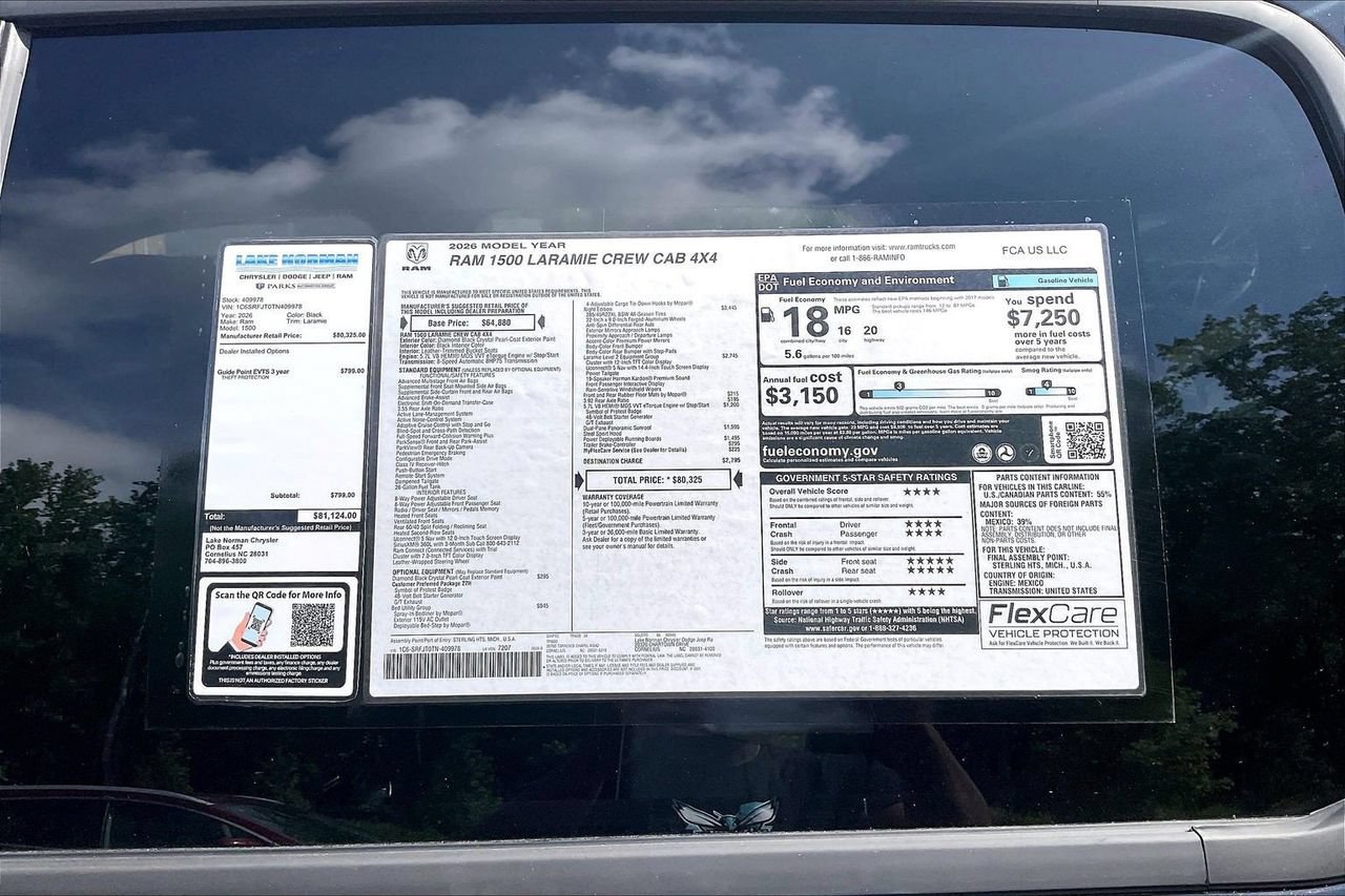 New 2026 RAM 1500 Laramie w/ Night Edition AWD/4WD image 37