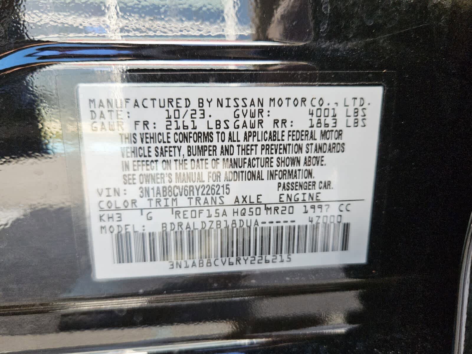 Used 2024 Nissan Sentra SV FWD image 7
