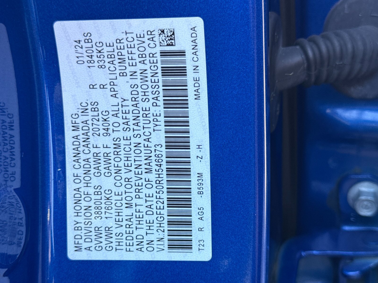 Used 2024 Honda Civic Sport image 30